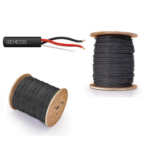 305 metros de Cable de Incendio 2x16 Sin Blindaje/FPL/Enterrado Directo/Color Negro/