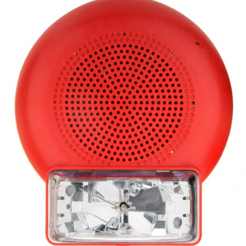 Simplex 49AVC-CRFIRE: Sirena con Estrobo Direccionable TrueAlert ES Roja