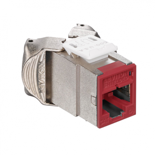 Leviton ATLAS-X1 6ASJK-RR6 | Jack Cat 6A Blindado QuickPort Tool-Free