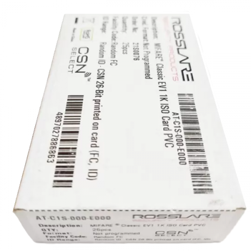 Tarjeta MIFARE Classic EV1 Rosslare AT-C1S-000-E000 | RFID 13.56 MHz