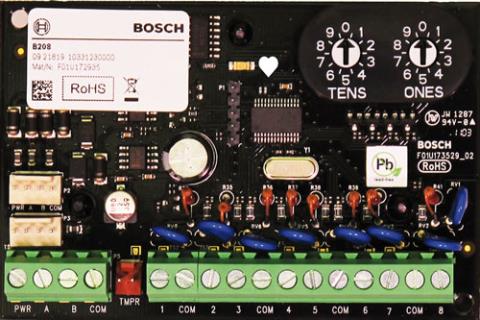 Módulo expansión B208 SDI2: 8 entradas programables para sistemas de seguridad