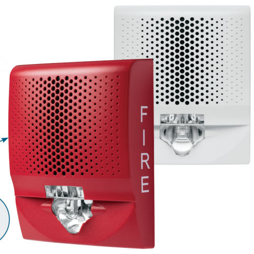 Edwards Genesis LED G4AVRF-SP | Bocina-Estrobo de Pared con Marcación FUEGO