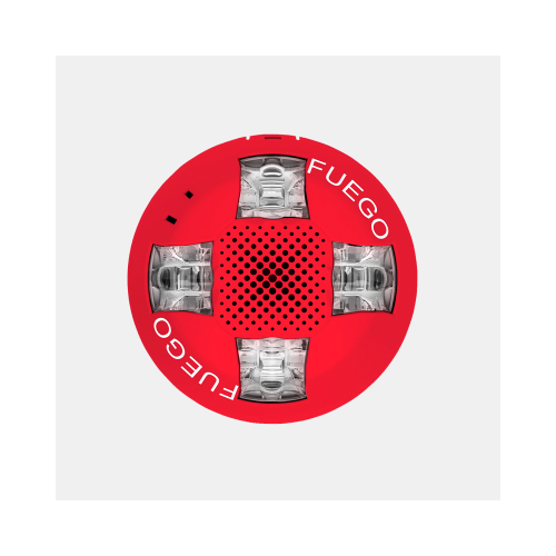 Estroboscópico de techo, 15-115 cd, rojo. Requiere base GRSW-1, se vende por separado.