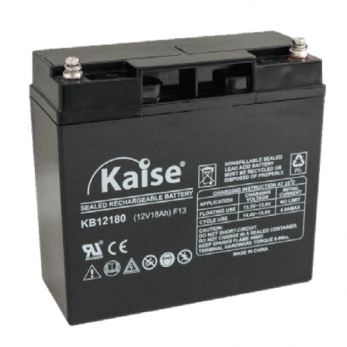 Batería Kaise KB12180 12V 18Ah | VRLA AGM de Ciclo Profundo y UPS