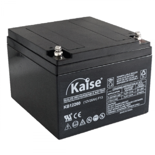 Batería Kaise KB12260 12V 26Ah | VRLA AGM Estándar | Respaldo UPS