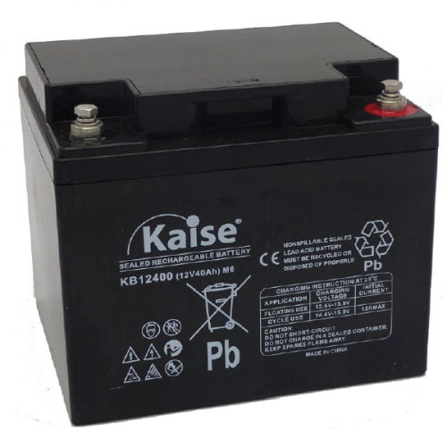 Batería Kaise KB12400 | 12V 40Ah Tecnología AGM VRLA