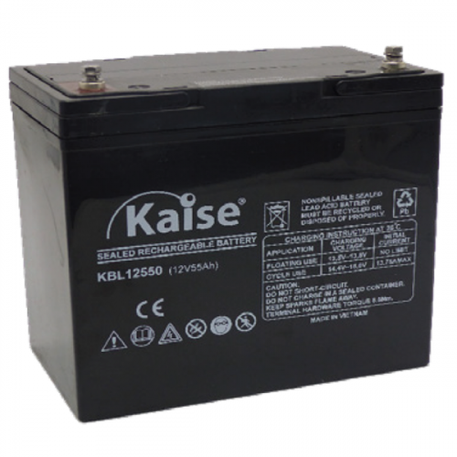 Batería Kaise KBL12550 12V 55Ah | Long Life 10 Años | VRLA AGM