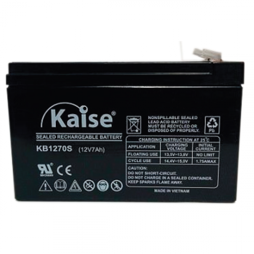 Batería Kaise KB1270S 12V 7.0Ah | Tecnología AGM VRLA para UPS y Alarmas