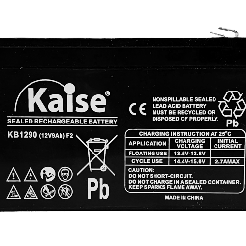 Batería Kaise KB1290 | 12V 9Ah Tecnología AGM VRLA
