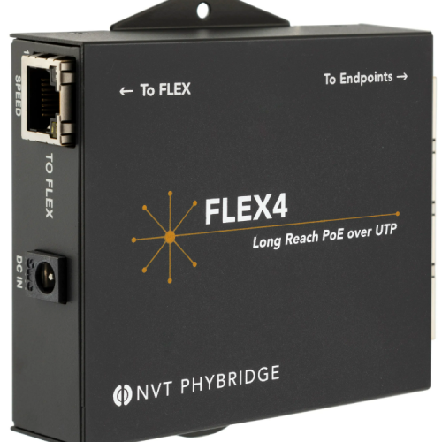 NVT Phybridge FLEX-Base | Extensor Ethernet y PoE de Largo Alcance (610m)