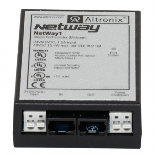 Inyector PoE Altronix NetWay1: Potencia y Datos para Cámaras IP