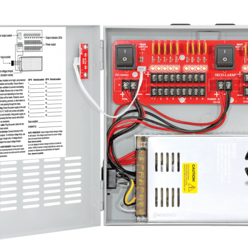 Fuente de Alimentación CCTV SECO-LARM PC-U1830-PULQ | 12V CC, 18 Salidas, 30A