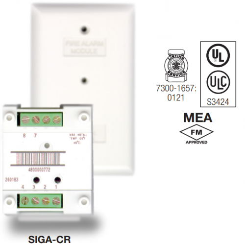 Edwards SIGA-CR | Módulo de Relevador de Control Inteligente Signature Series