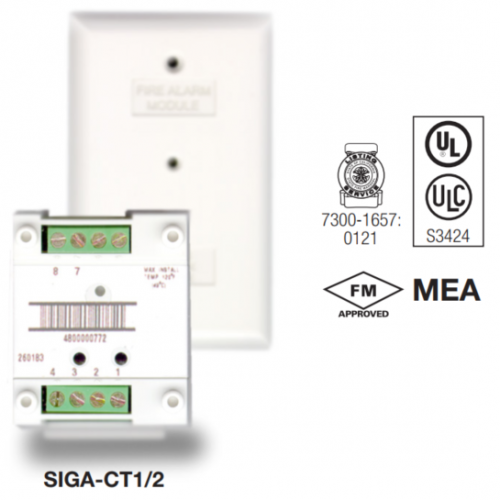 Edwards SIGA-CT2 | Módulo de Entrada Dual Inteligente Signature Series