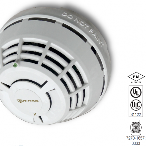 Edwards SIGA-HRD | Detector de Calor Inteligente de Temperatura Fija y Termovelocimétrico