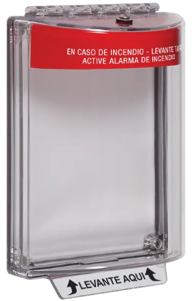 STI Universal Stopper® | Cubierta de Policarbonato para Estaciones Manuales y Alarmas