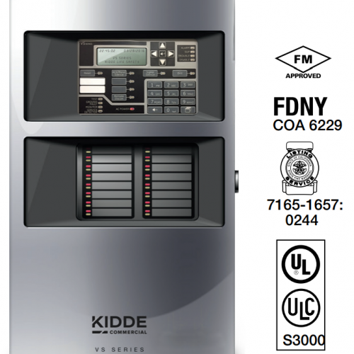 Kidde VS4 | Panel de Alarma Direccionable Inteligente de hasta 1000 Puntos
