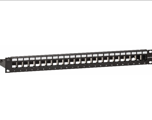 Patch Panel Modular 1RU 24 Puertos Leviton | Snap-in-Jack con Barra