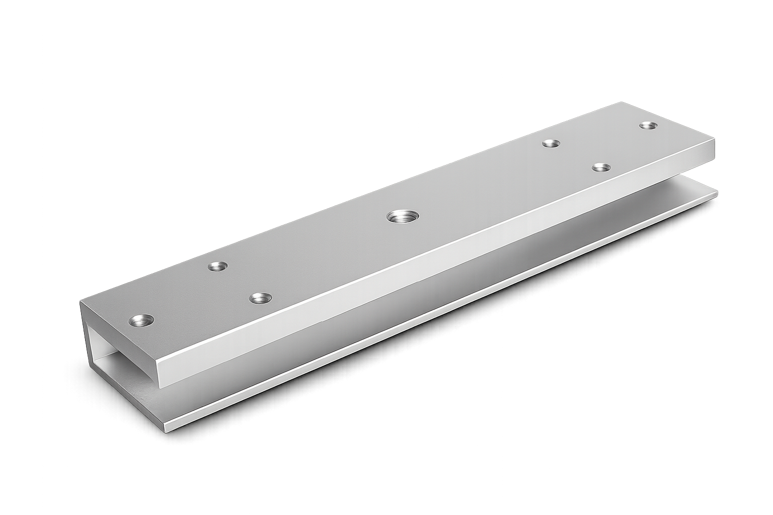 Soporte en U Yale U280H para Puertas de Vidrio: Montaje de Electroimán 280kg