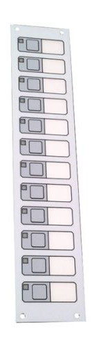 Módulo de Pantalla y Control EST3 EDWARDS 3-12SG con 12 Interruptores