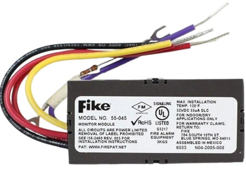 Mini Módulo de Monitoreo Fike 55-045 de Bajo Voltaje e Instalación