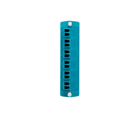 Placa Adaptadora Fibra Leviton 5F100-2QL | SC Dúplex OM3/OM4 Aqua
