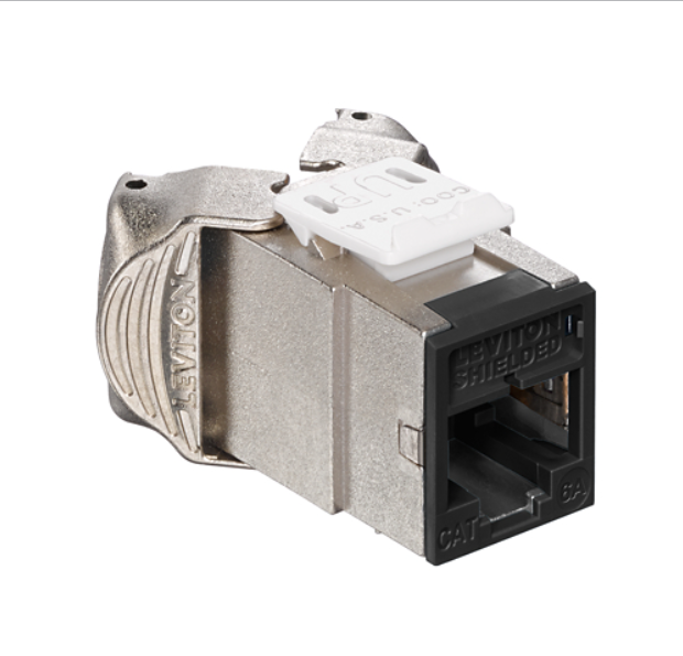 Jack Blindado Leviton ATLAS-X1 Cat 6A Negro | 6ASJK-RE6 QUICKPORT