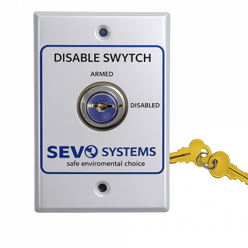 Interruptor de Mantenimiento SEVO Systems AS-55NL: Desarme del Sistema Contra Incendios