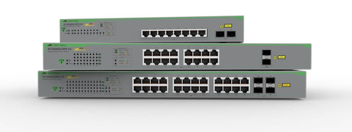 Allied Telesis GS950/28PS V2 | Switch WebSmart PoE+ de 24 Puertos Gigabit