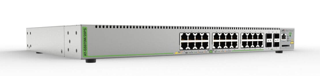 Conmutadores Gigabit Ethernet gestionados de la serie CentreCOM® GS970M