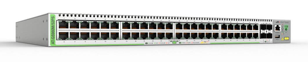 Conmutador Gigabit Edge gestionado CentreCOM® serie GS980M