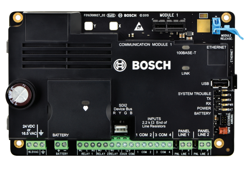 Comunicador Bosch B465: Transmisión IP y Celular para Paneles de Alarma