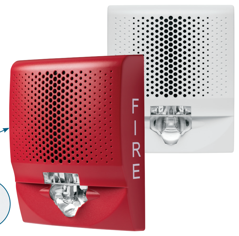 Edwards Genesis LED G4AVRF-SP | Bocina-Estrobo de Pared con Marcación FUEGO