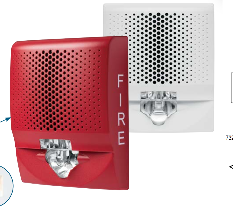 Edwards Genesis LED G4S | Bocina-Estrobo de Pared de Bajo Perfil y Alta Eficiencia