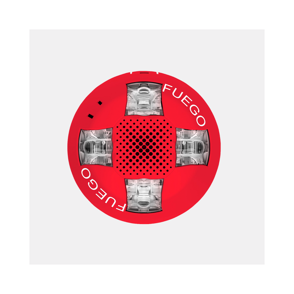 Estroboscópico de techo, 15-115 cd, rojo. Requiere base GRSW-1, se vende por separado.