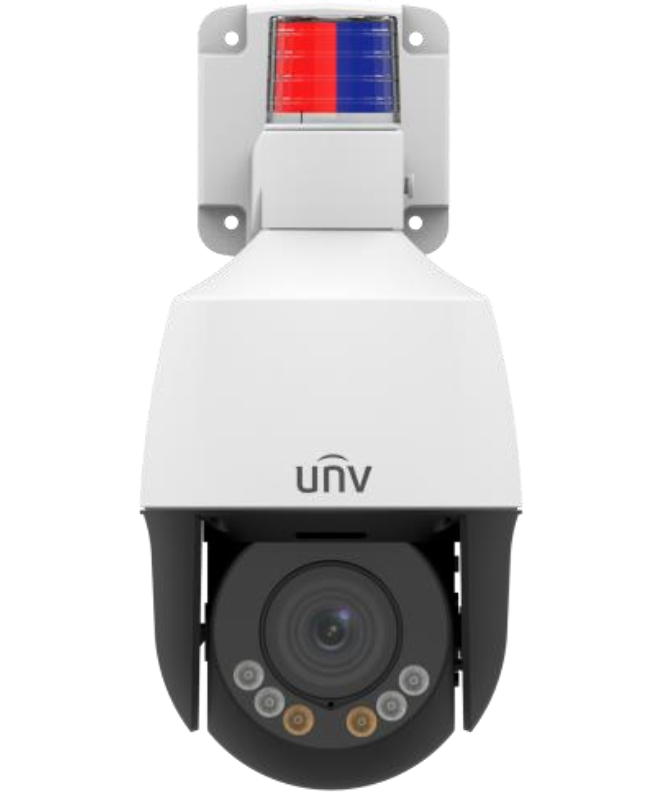 Mini PTZ UNV 5MP: Disuasión Activa, LightHunter y Audio Bidireccional