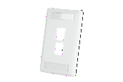 Placa de Pared Keystone 2 Puertos Blanco Legrand - Diseño Flush Elegante