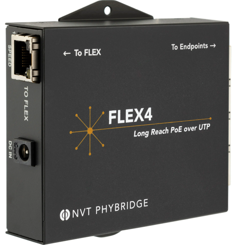 NVT Phybridge FLEX-Base | Extensor Ethernet y PoE de Largo Alcance (610m)