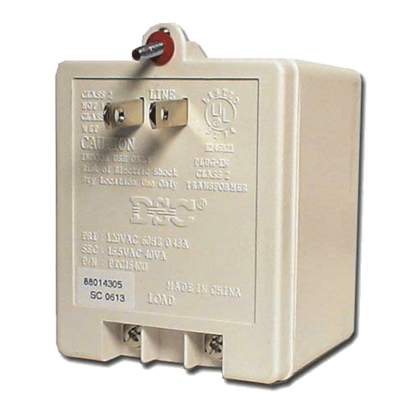 Transformador Encapsulado DSC PTC1640U 16.5VCA | Almacén de Alarmas