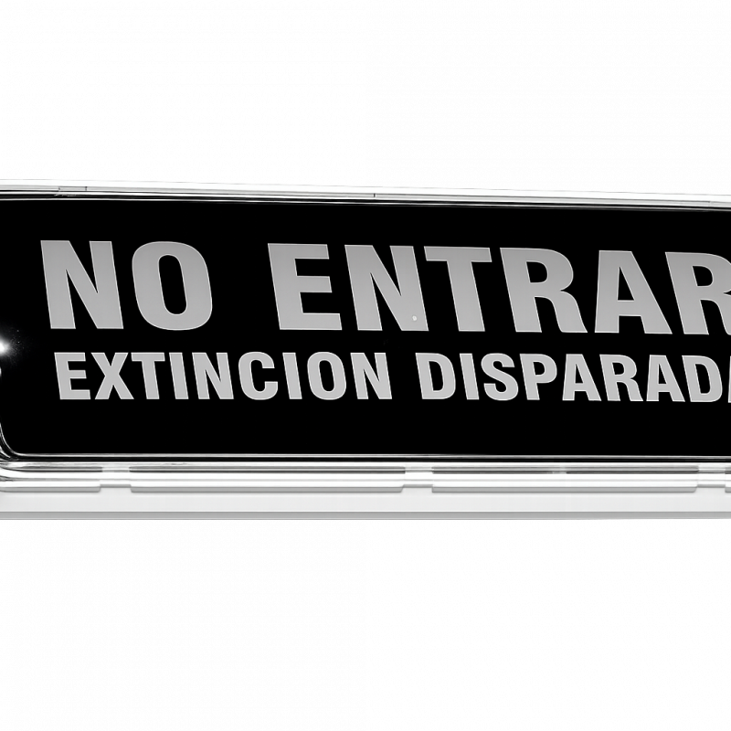 Rótulo Luminoso Advantronic RA 95: Señalización de Extinción Disparada IP65