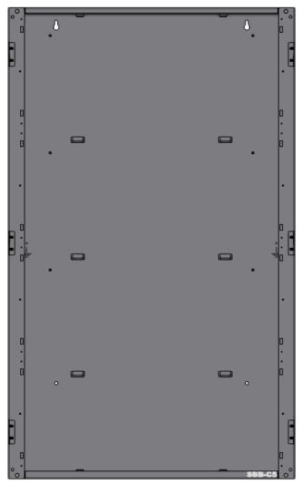 Caja Posterior Notifier SBB-C5: Gabinete Mediano Serie CAB-5 para Paneles de Alarma