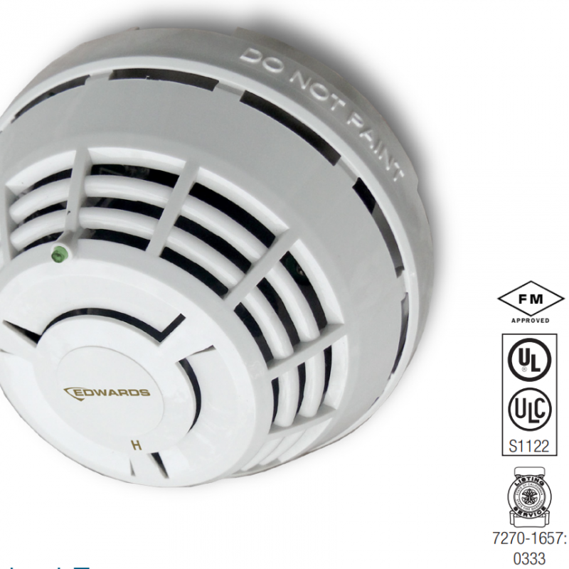 Edwards SIGA-HRD | Detector de Calor Inteligente de Temperatura Fija y Termovelocimétrico