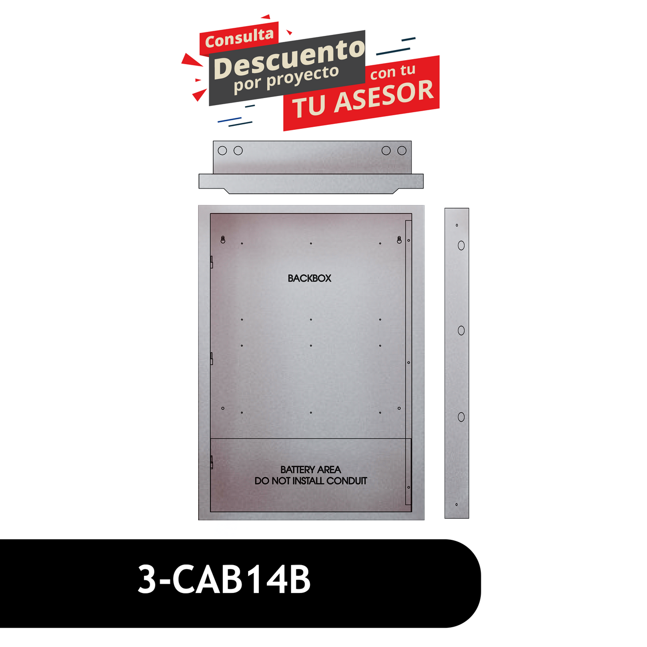 Edwards EST3 3-CAB14B | Gabinete Modular de Media Capacidad para Sistemas de Incendio Edwards EST3 3-CAB14B | Gabinete Modular de Media Capacidad para Sistemas de Incendio - Imagen 1