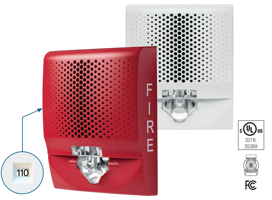 Edwards Genesis LED G4AVRF-SP | Bocina-Estrobo de Pared con Marcación FUEGO Edwards Genesis LED G4AVRF-SP | Bocina-Estrobo de Pared con Marcación FUEGO - Imagen 1