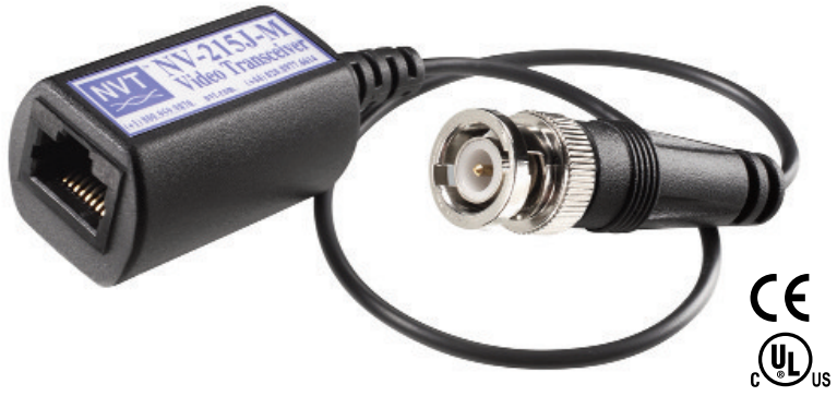 Transceptor de Video Pasivo NVT NV-215J-M | CCTV sobre UTP Transceptor de Video Pasivo NVT NV-215J-M | CCTV sobre UTP - Imagen 1