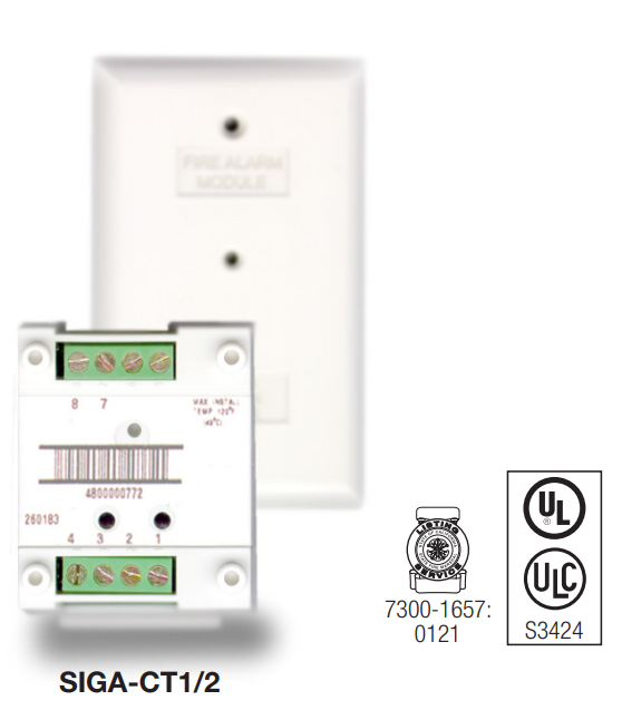 Edwards SIGA-CT1 | Módulo de Entrada Simple Inteligente Signature Series Edwards SIGA-CT1 | Módulo de Entrada Simple Inteligente Signature Series - Imagen 1
