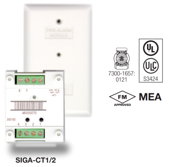 Edwards SIGA-CT2 | Módulo de Entrada Dual Inteligente Signature Series Edwards SIGA-CT2 | Módulo de Entrada Dual Inteligente Signature Series - Imagen 1