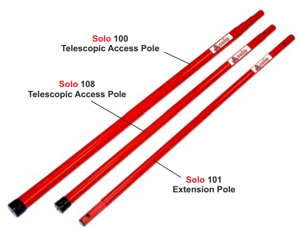Solo 101 | Pértiga de Extensión de Fibra de Vidrio para Prueba de Detectores Solo 101 | Pértiga de Extensión de Fibra de Vidrio para Prueba de Detectores - Imagen 1