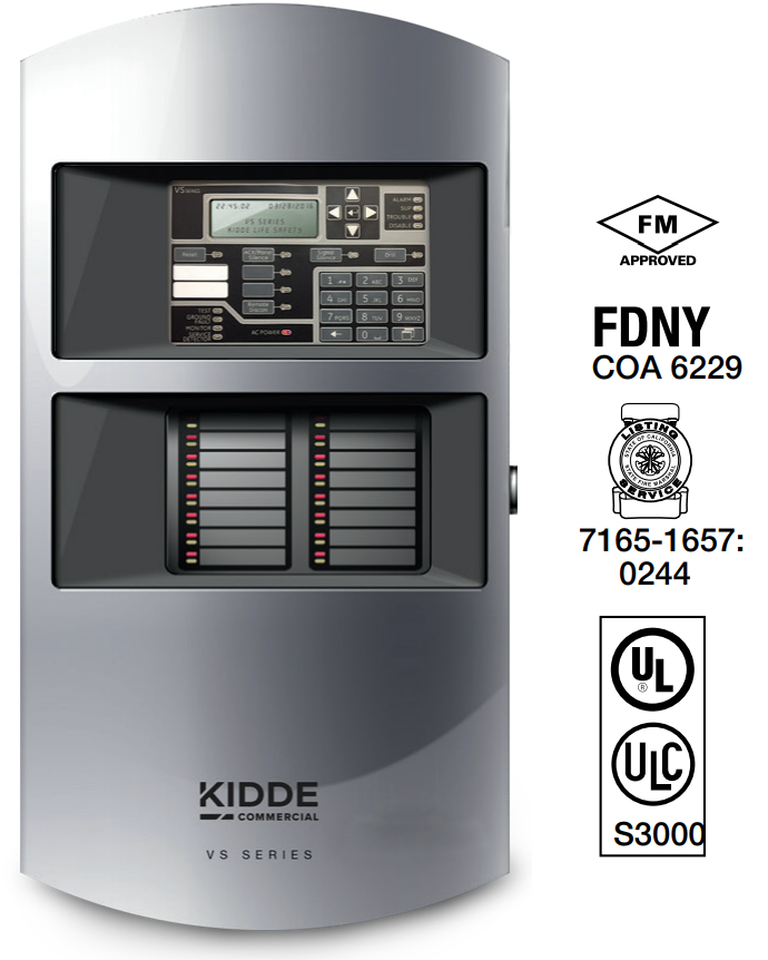 Kidde VS4 | Panel de Alarma contra Incendios Inteligente de hasta 1000 Puntos Kidde VS4 | Panel de Alarma contra Incendios Inteligente de hasta 1000 Puntos - Imagen 1